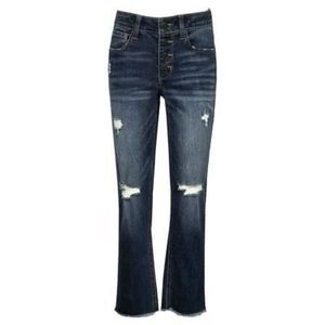 Imperial Star Big Girls Destructed Straight Leg Jeans